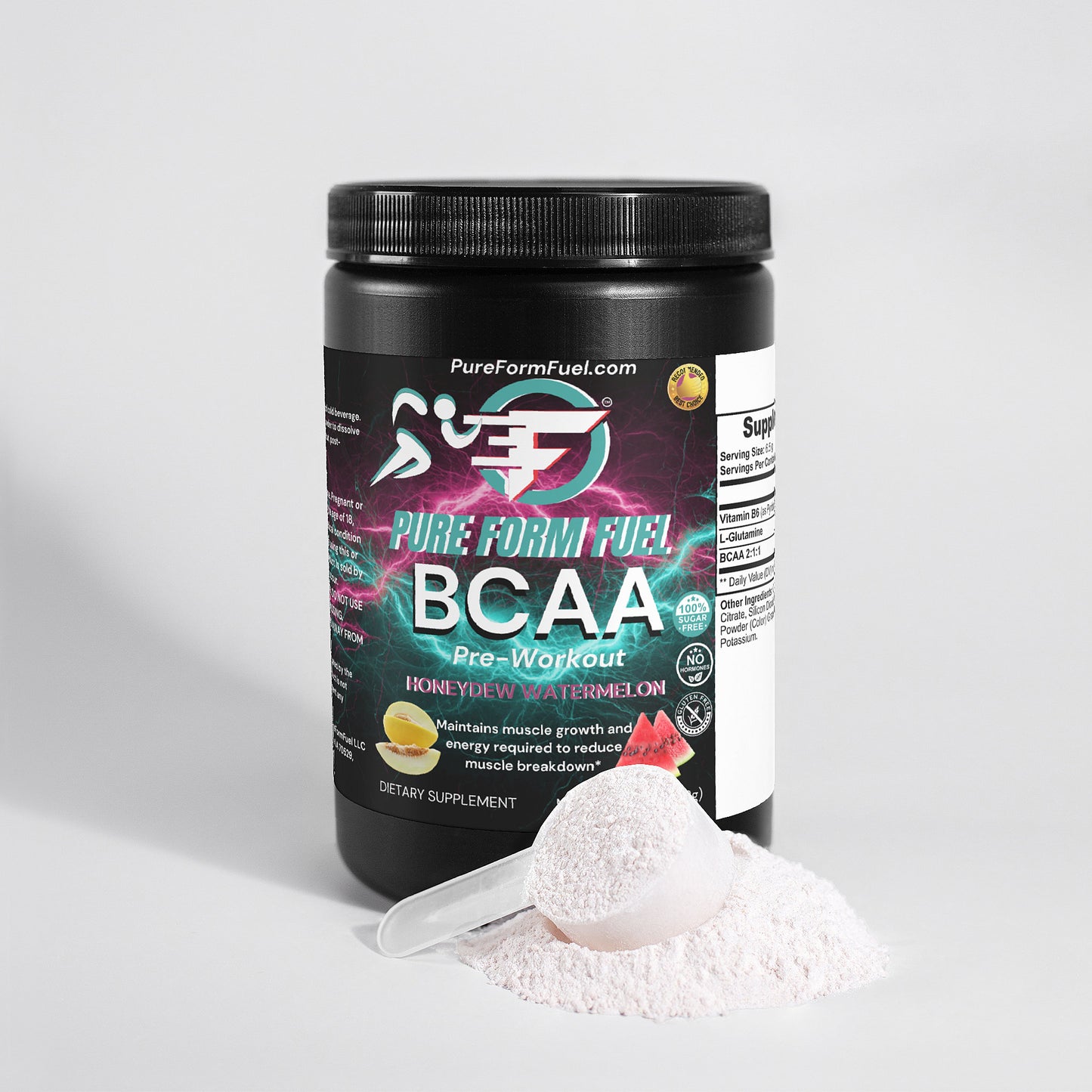 BCAA Pre-Workout Powder (Honeydew/Watermelon)